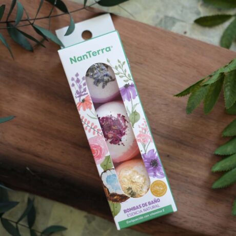 bolas de jabon flores